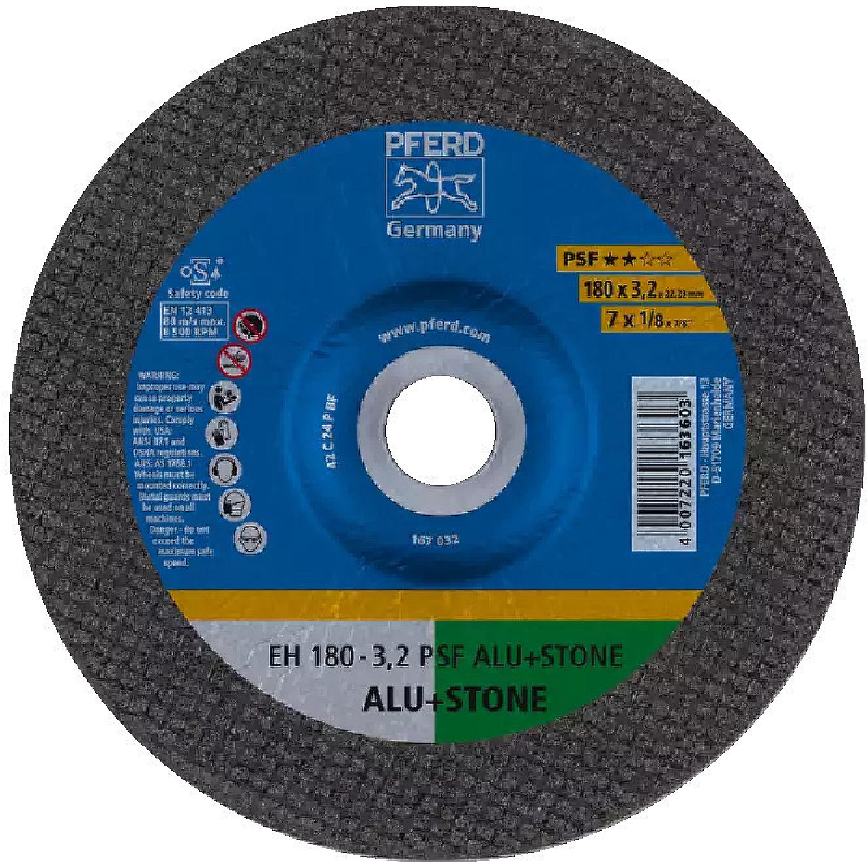 PFERD 61823222 cut-off wheel EH 180x3,2x22,23 mm continuous universal ...
