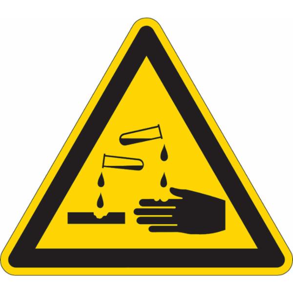 BRADY 250210 pictogram for hazardous goods identification - corrosive ...
